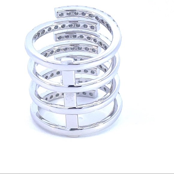 14k White Gold Embrace Ring - Picture 5 of 10